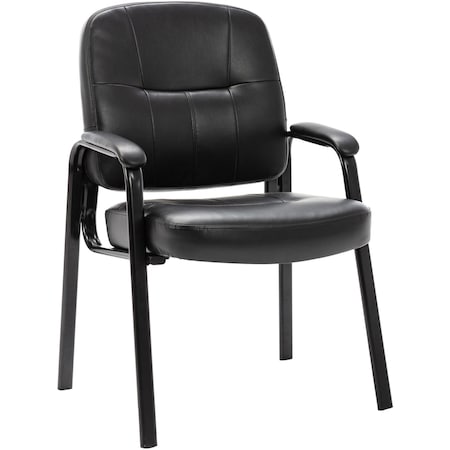 Lorell Chadwick Series Guest Chair, Black LLR60122